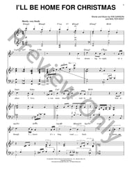 I'll Be Home for Christmas piano sheet music cover